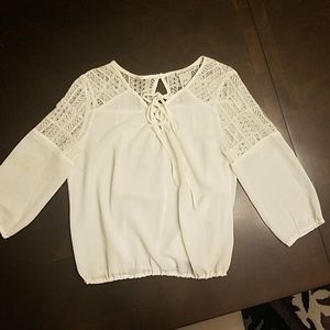 Flowy Lace detail Blouse By American Rag